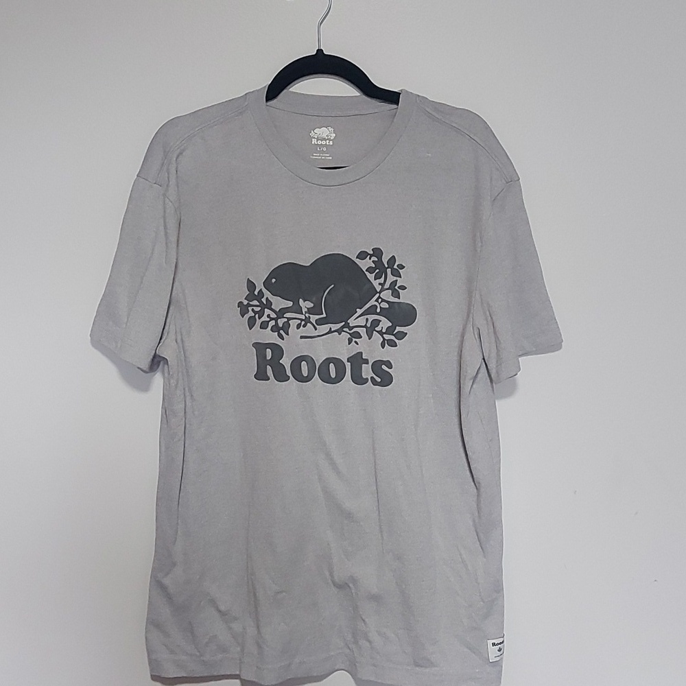 Roots large tshirt grey